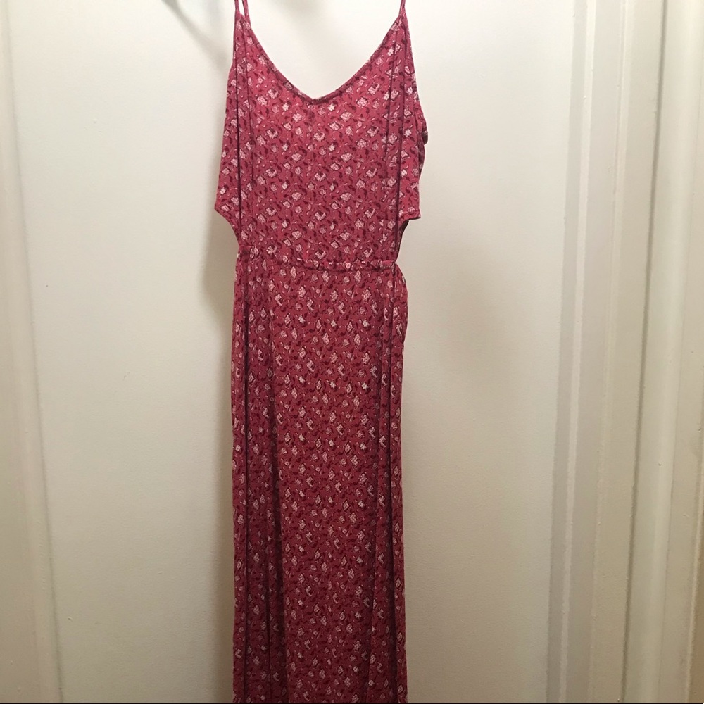 Hollister floral print bohemian maxi dress size S